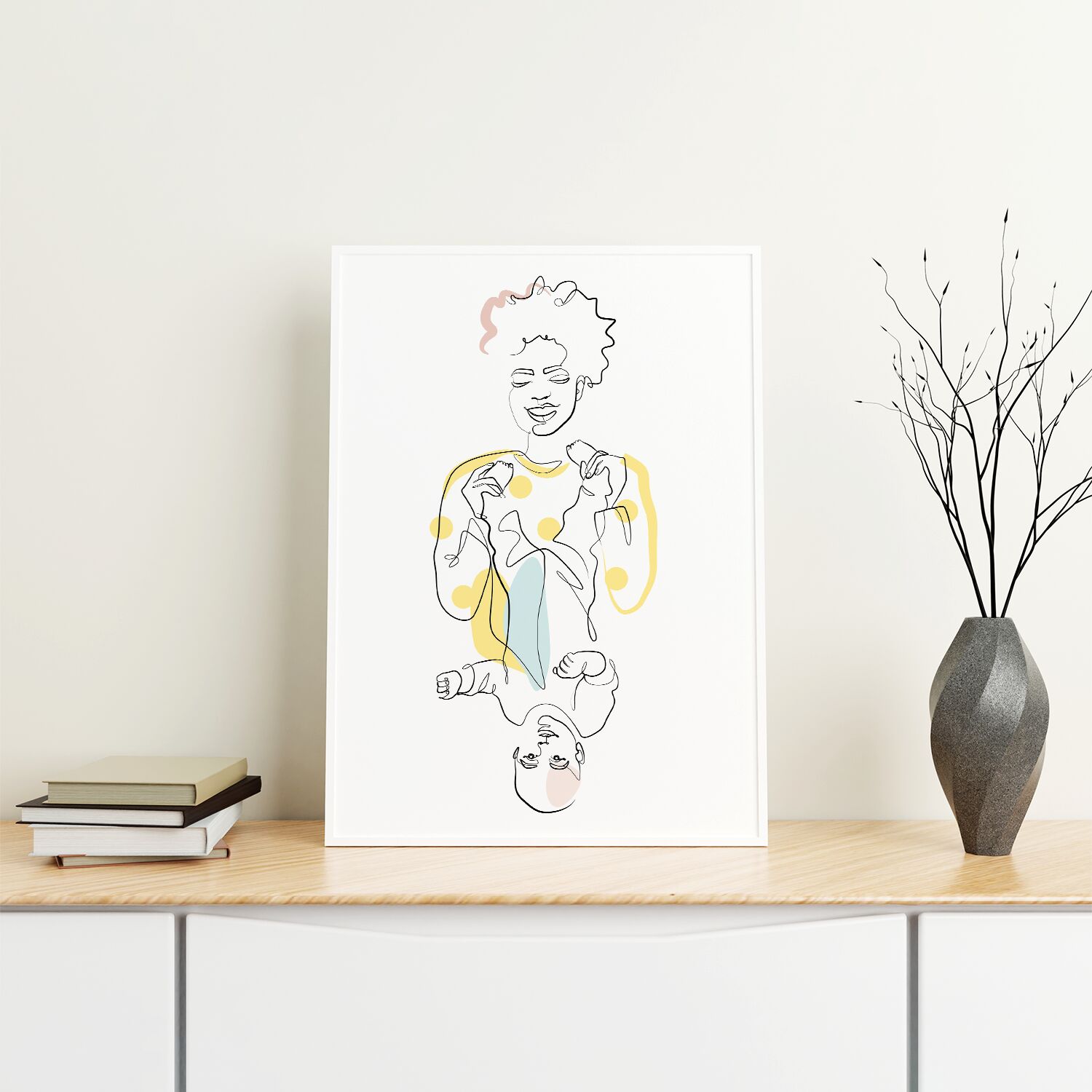 Baby First Milestone And Mother Playing Poster - Image 2