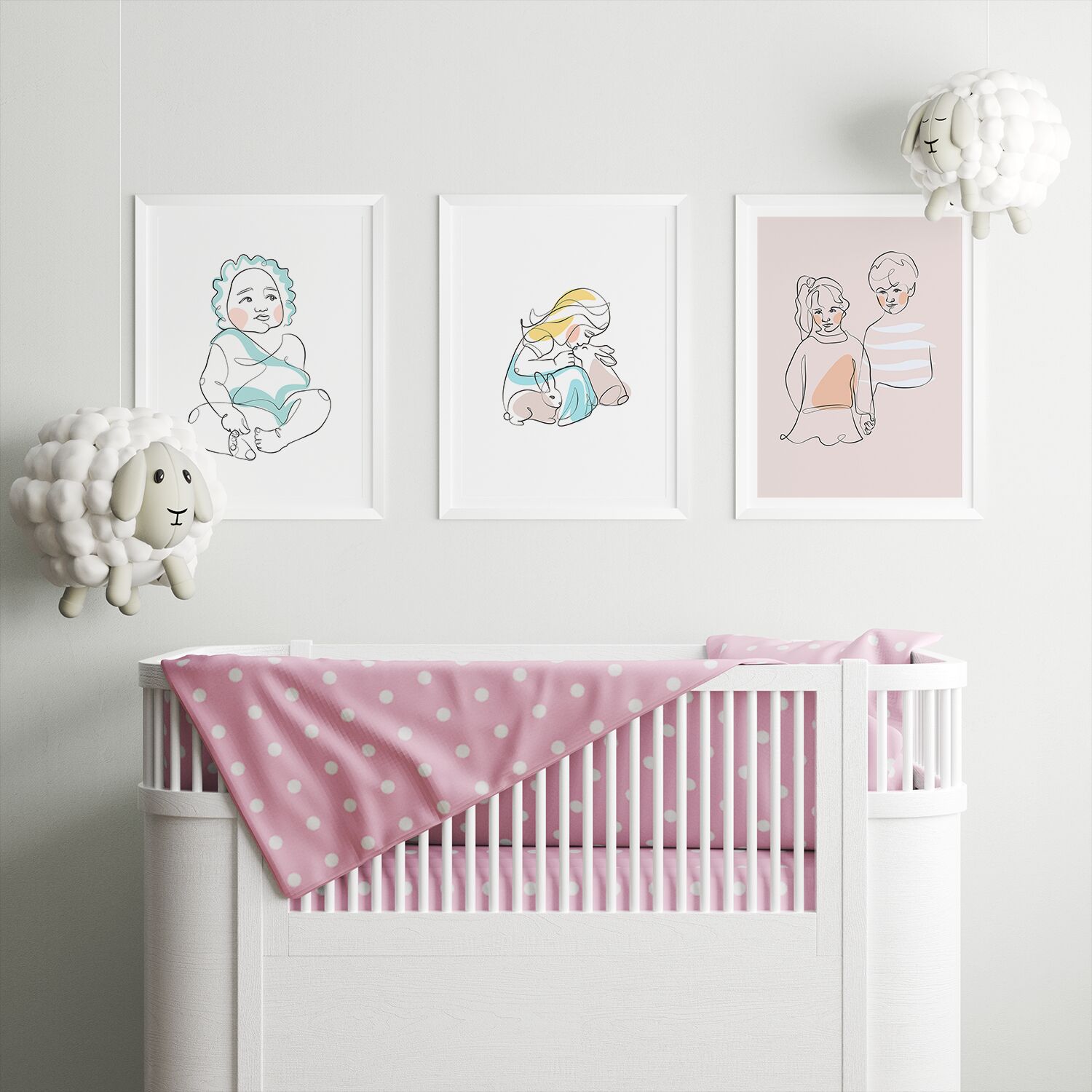 Baby Boy Sitting Premium Framed Poster - Image 4