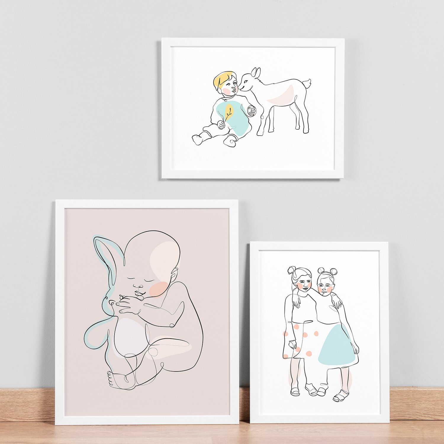 Friendship Forever Between Boy And His Friend Premium Matte Paper Wooden Framed Poster - Image 4