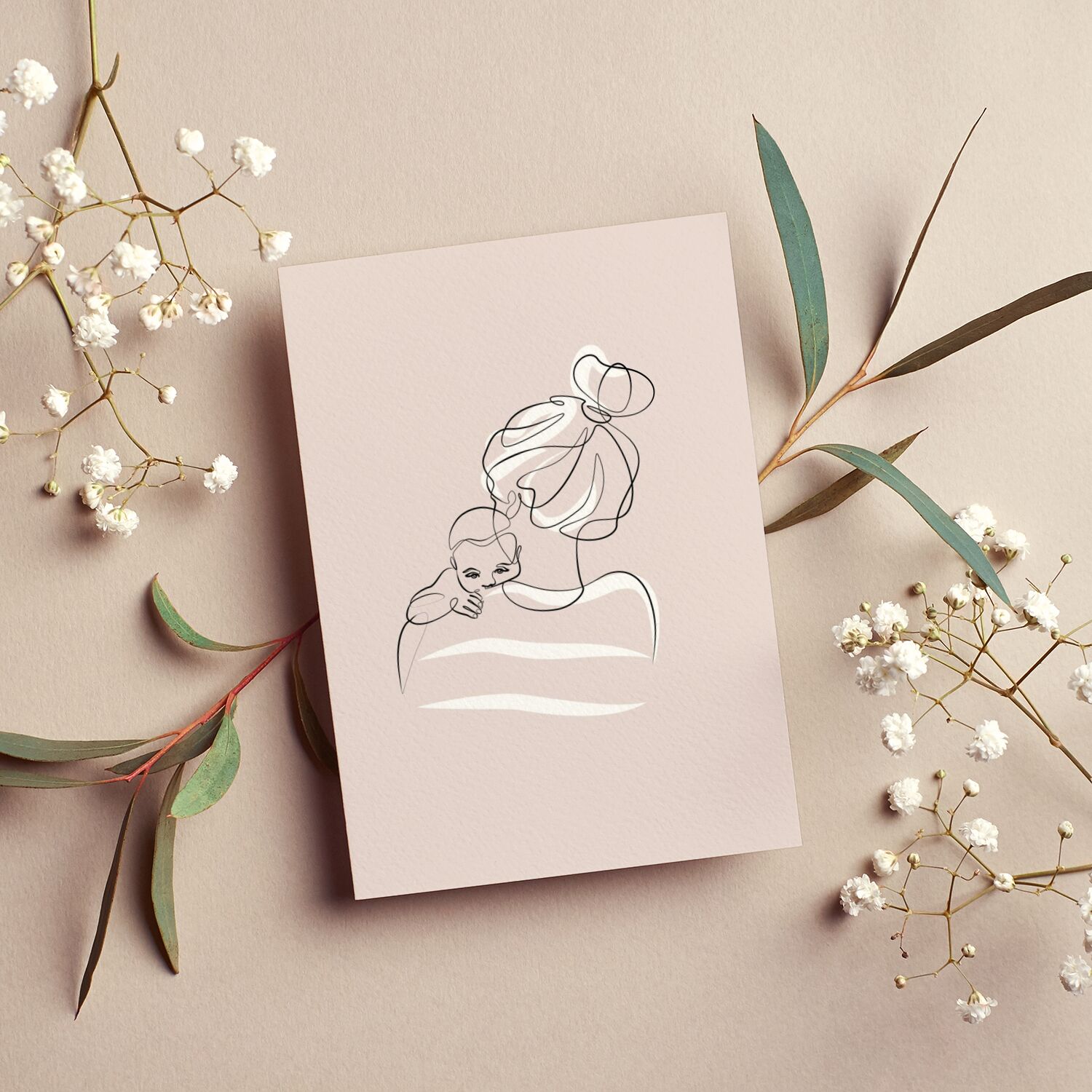 Mom and Baby Premium Matte Paper Wooden Framed Poster - Image 5