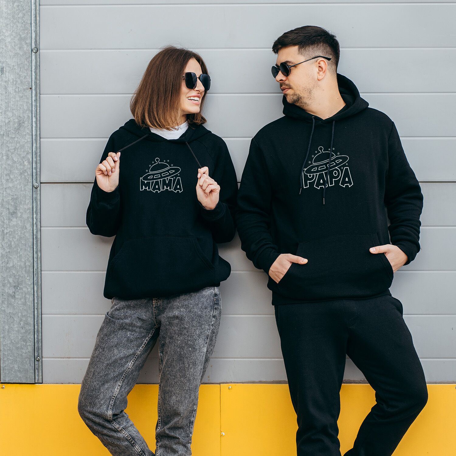 Spaceship Papa Family Collection Unisex Hoodie