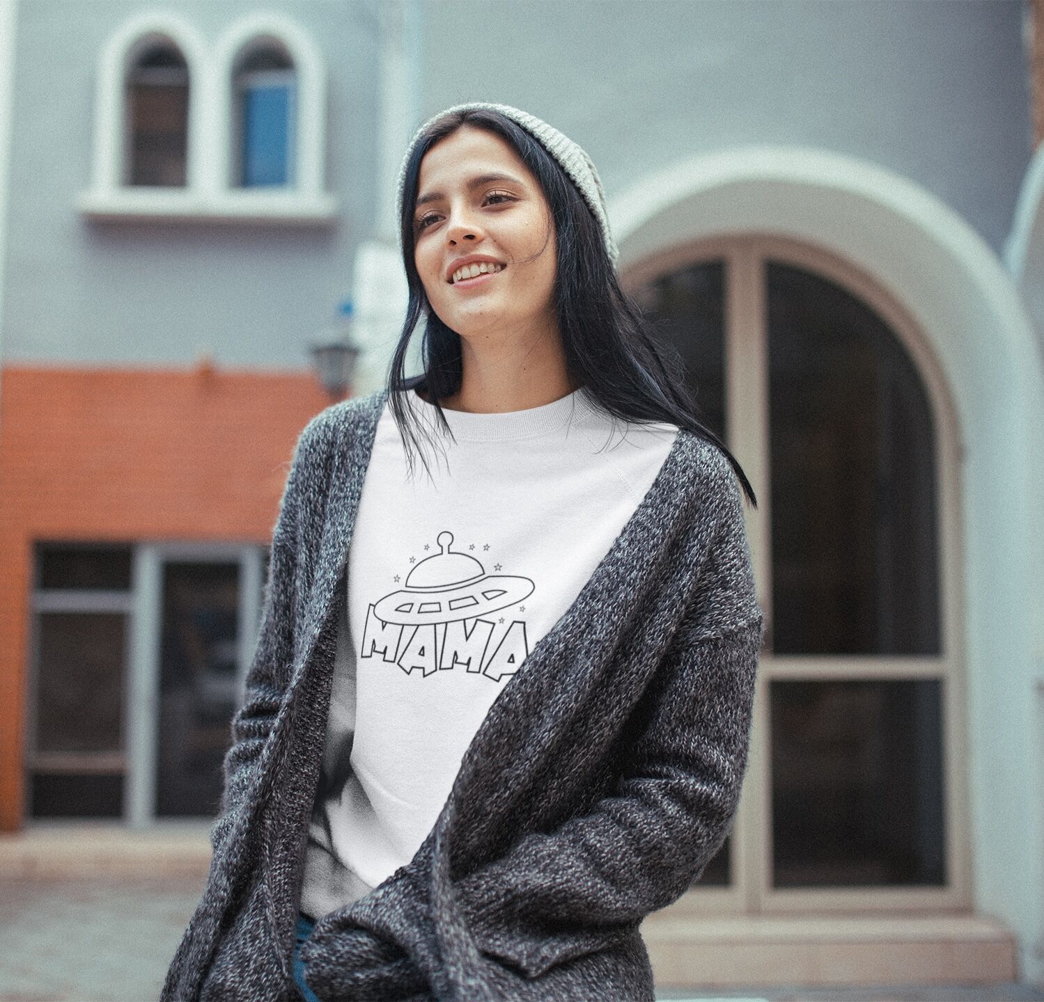 Mama Spaceship Cute Vector Unisex Sweatshirt