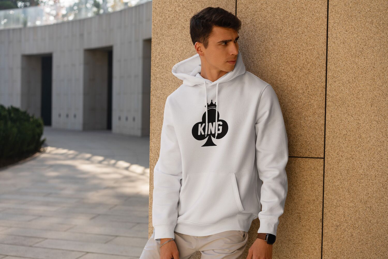 King Cool Poke Vector Unisex Hoodie - Image 5