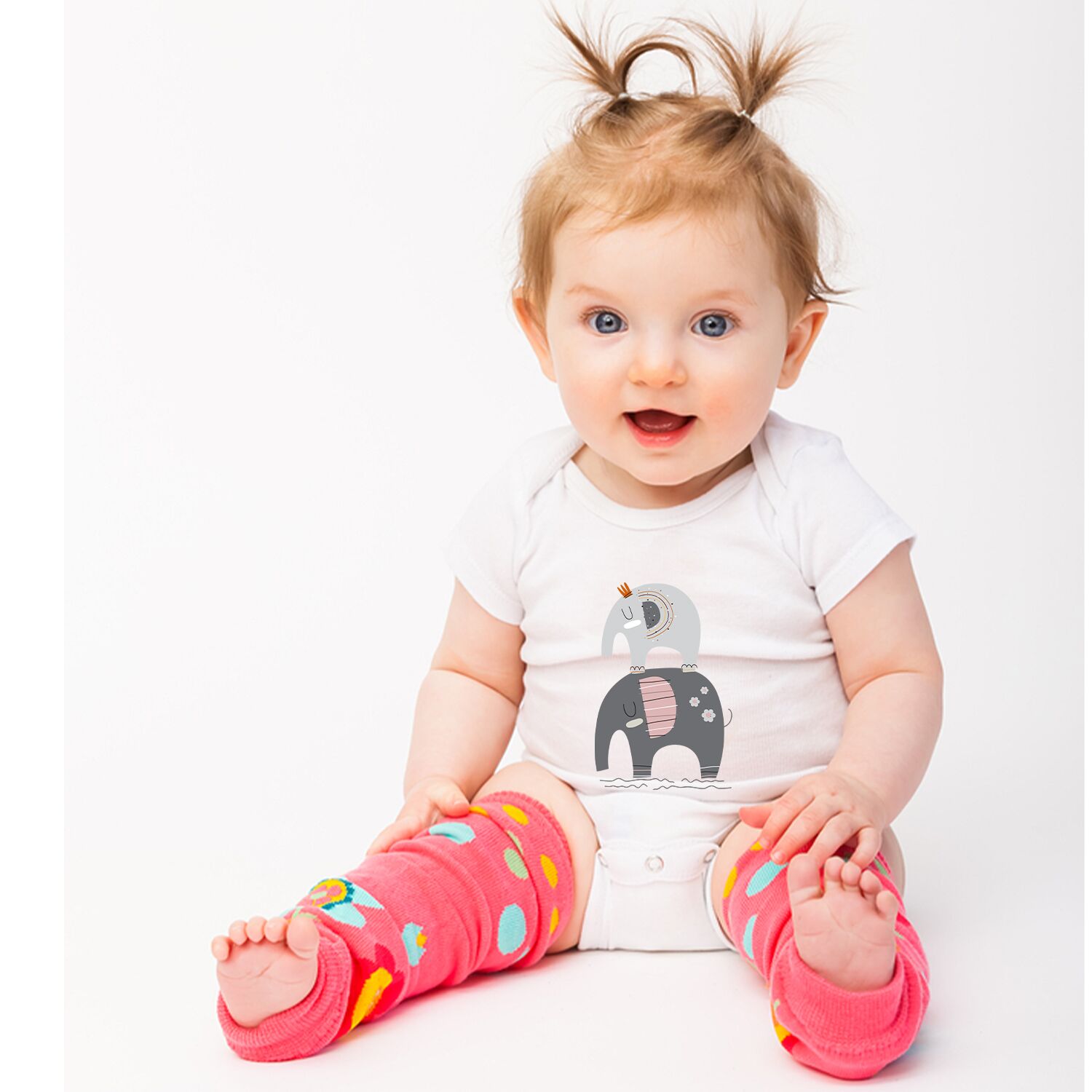 Elephant family Baby short sleeve one piece - Image 2