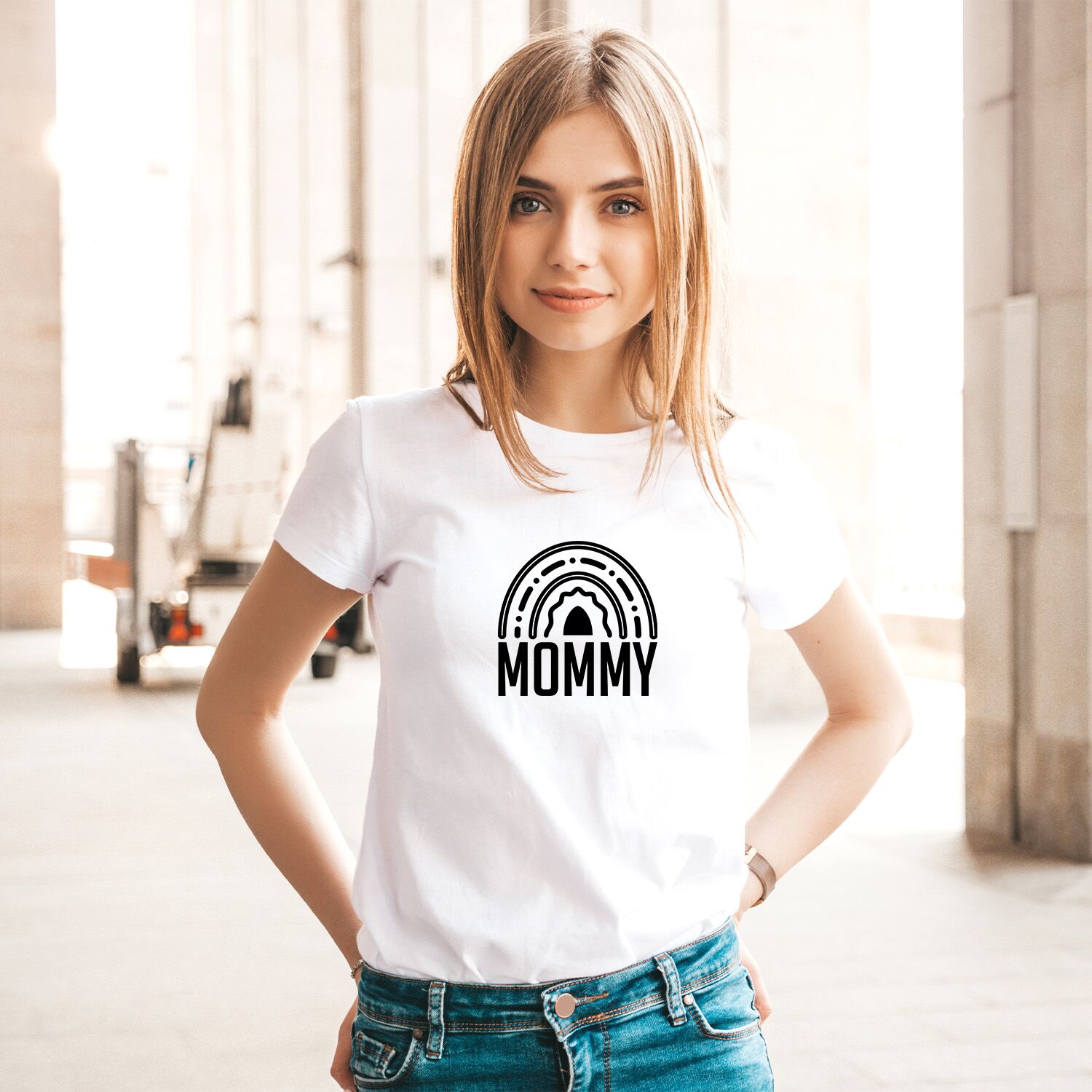 Rainbow Mommy Short-Sleeve Unisex T-Shirt - Image 3