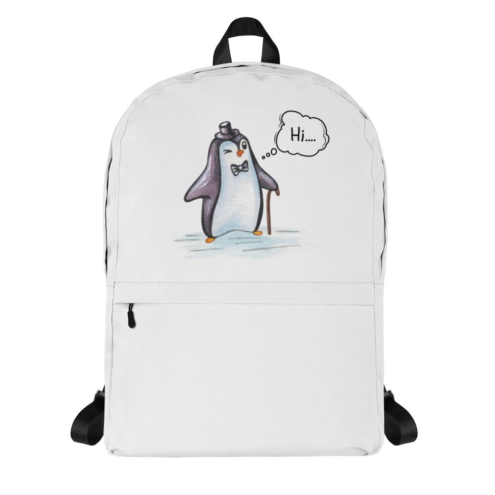 Penguin Say Hello Best Backpack For Travelling For Big Kids