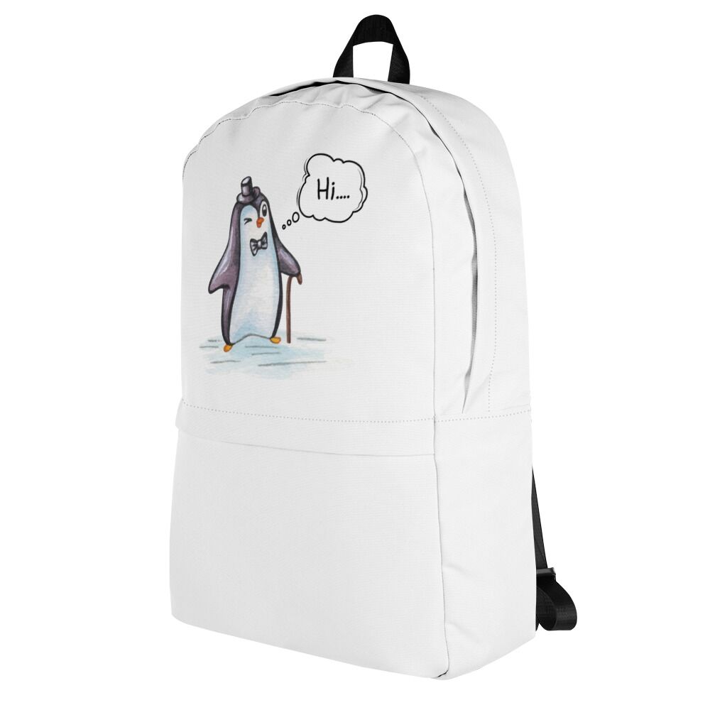 Penguin Say Hello Best Backpack For Travelling For Big Kids - Image 8
