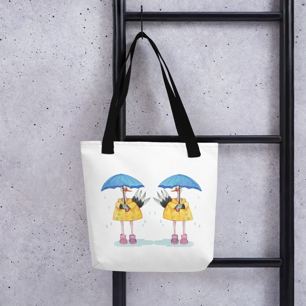 Double Ostrich Under The Rain Tote bag - Image 4