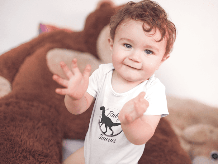 Baby Saurus Organic Cotton Baby Bodysuit - Image 2