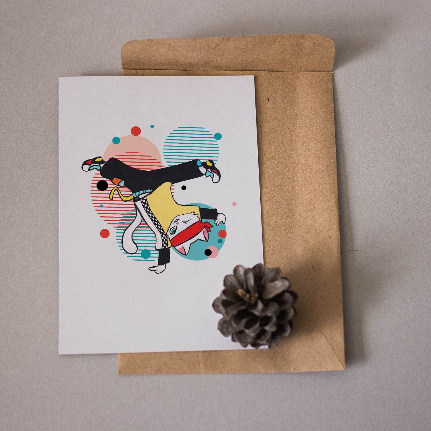 Hiphop Boy Cat Dancing Premium Slim Canvas - Image 2