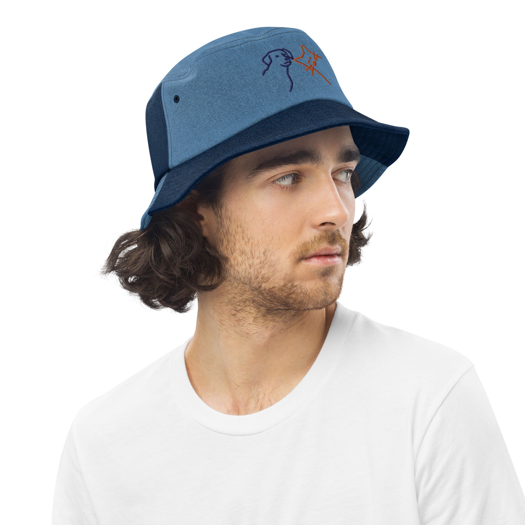 Denim Bucket Hat For Cats Lover And Dogs Lover - Image 4