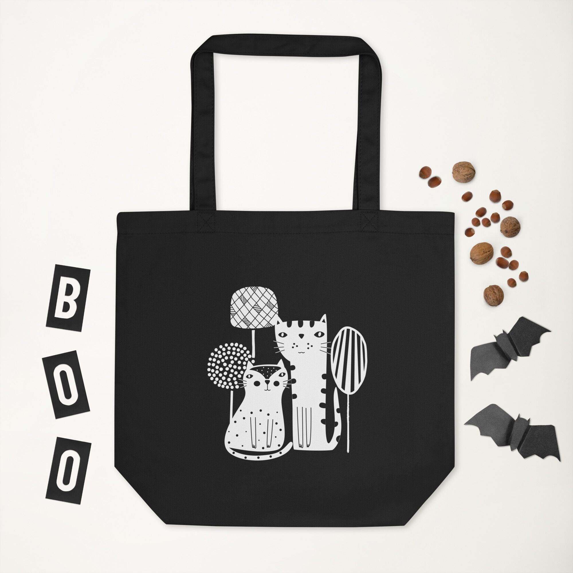 Two Boho Cats Eco Tote Bag - Image 7