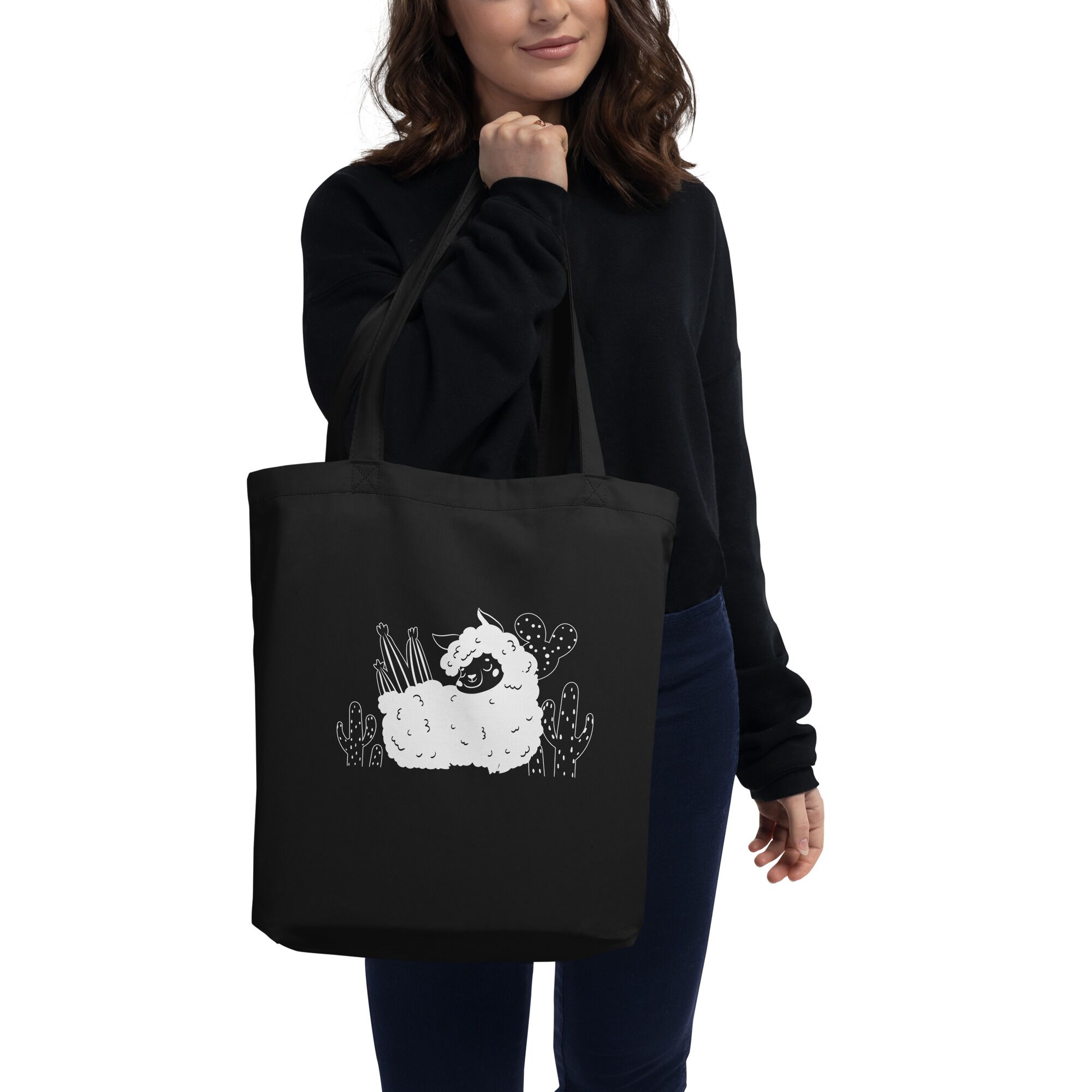 Boho Sheep Eco Tote Bag - Image 5