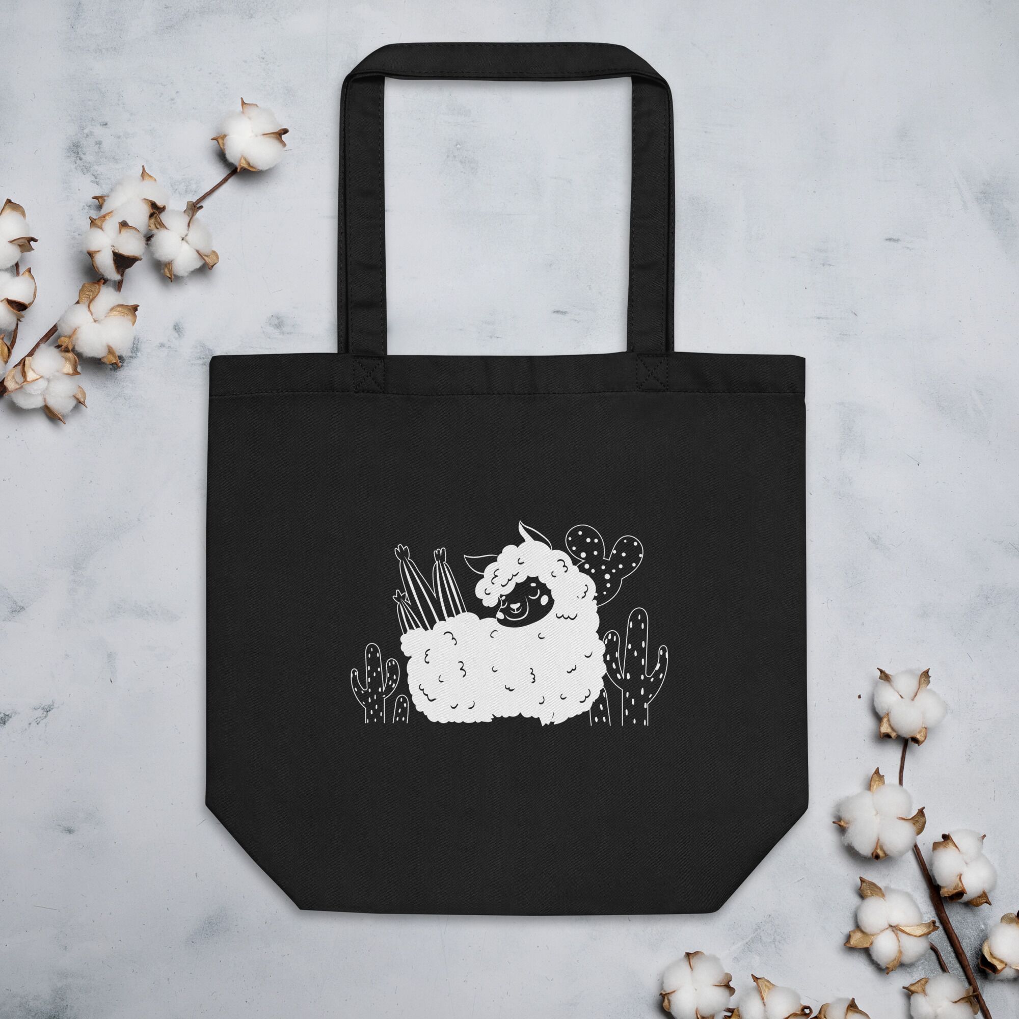 Boho Sheep Eco Tote Bag - Image 6