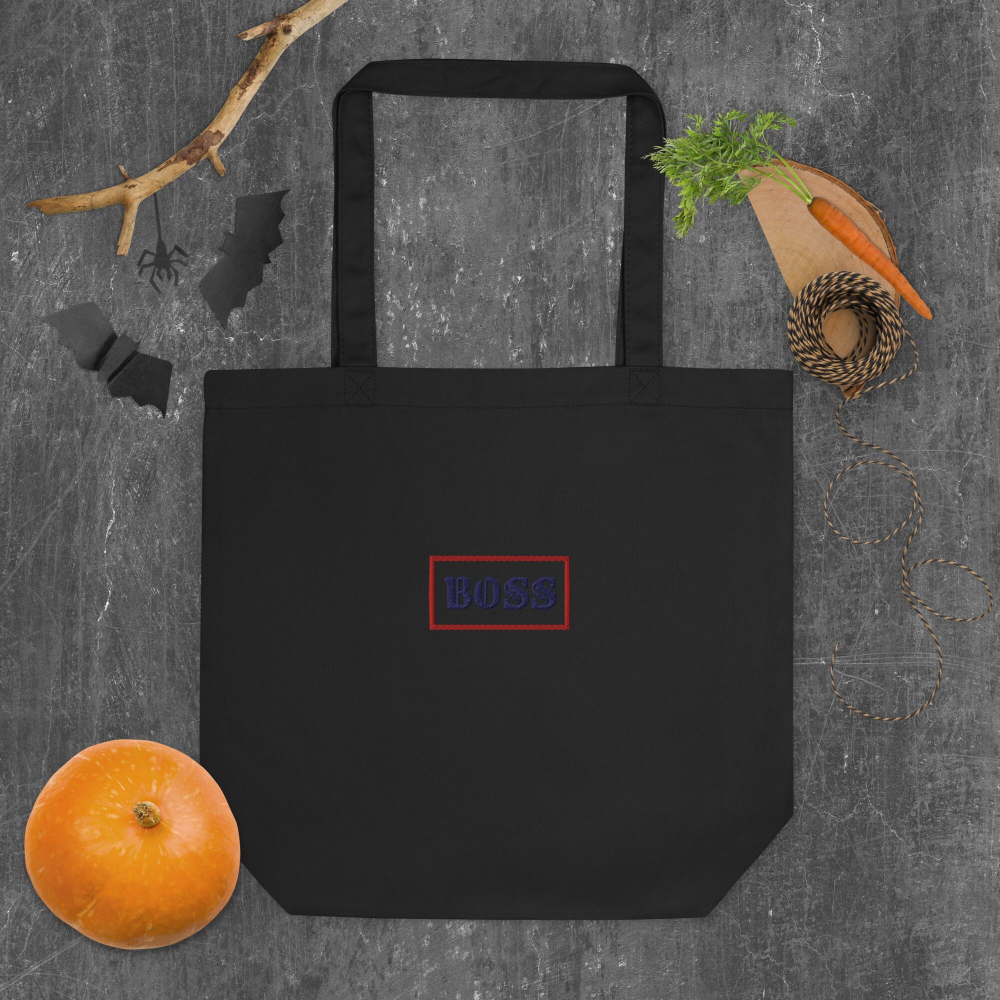 BOSS Embroidery Eco Tote Bag - Image 8