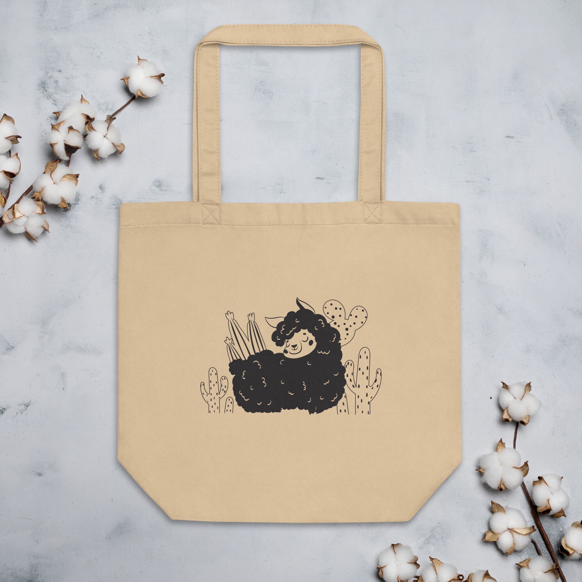 Boho Sheep Eco Tote Bag - Image 2