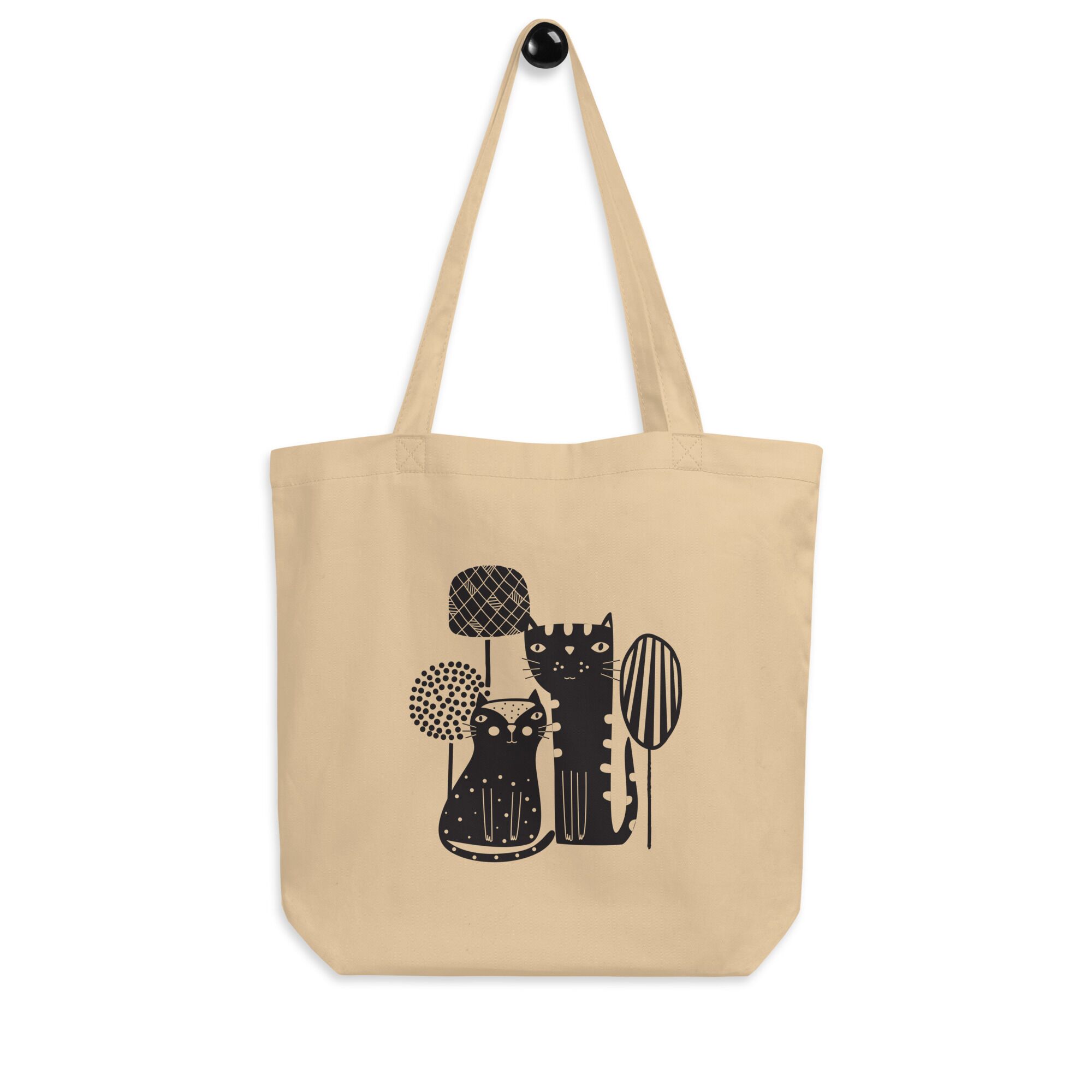 Two Boho Cats Eco Tote Bag
