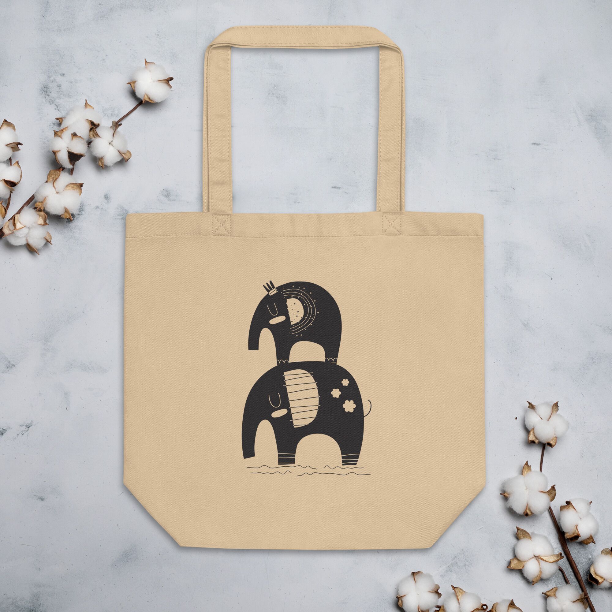 Two Elephants Nordic Eco Tote Bag - Image 3