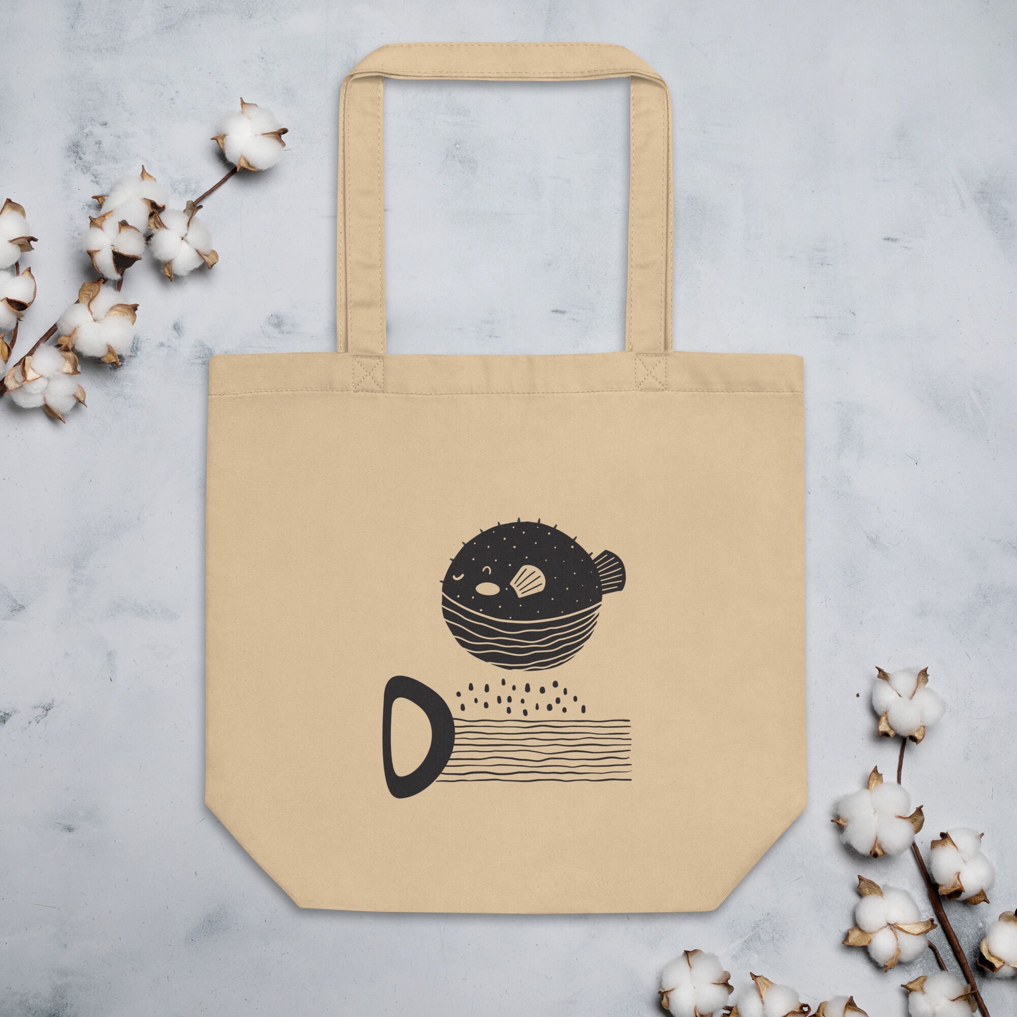 Boho Fish Eco Tote Bag - Image 2