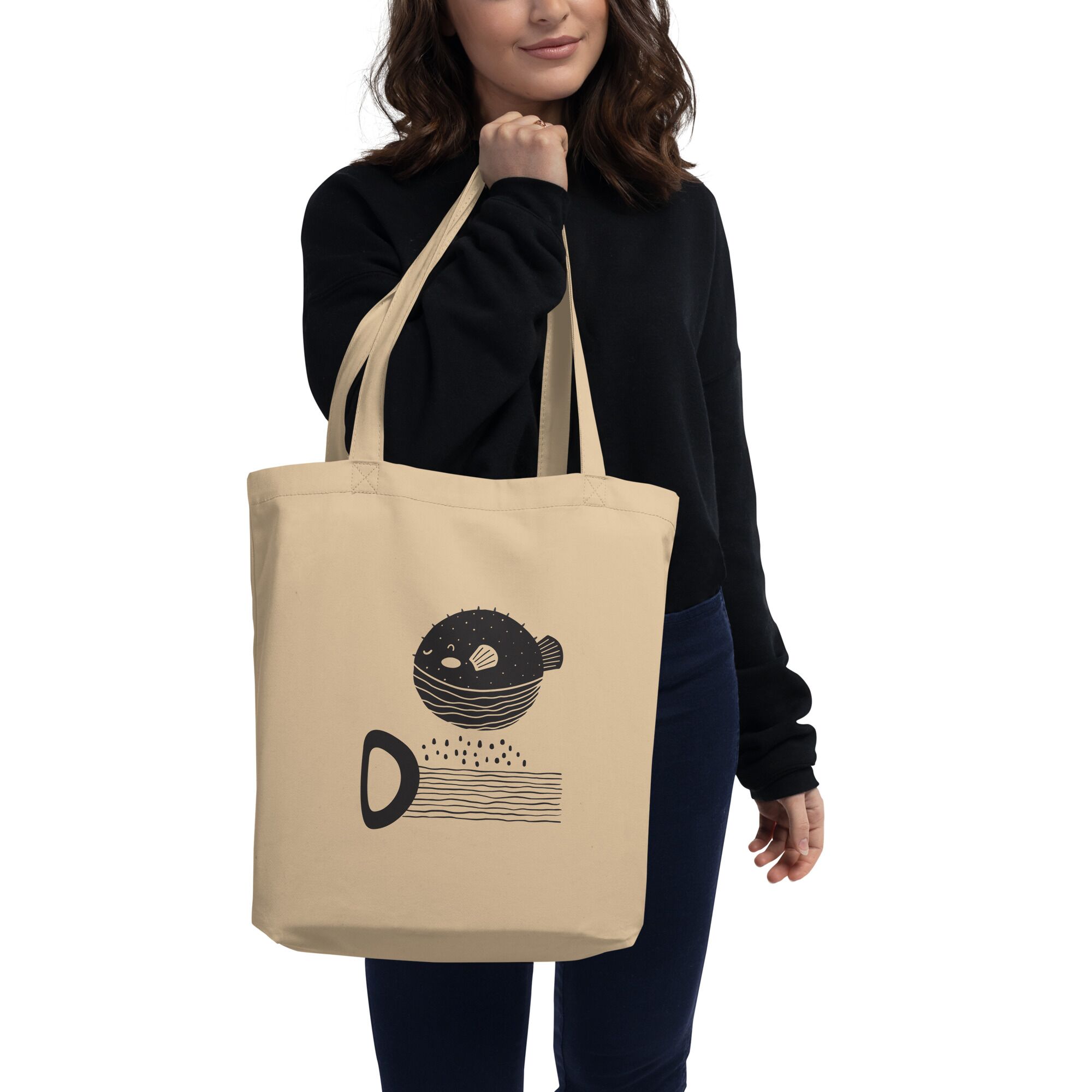 Boho Fish Eco Tote Bag - Image 3