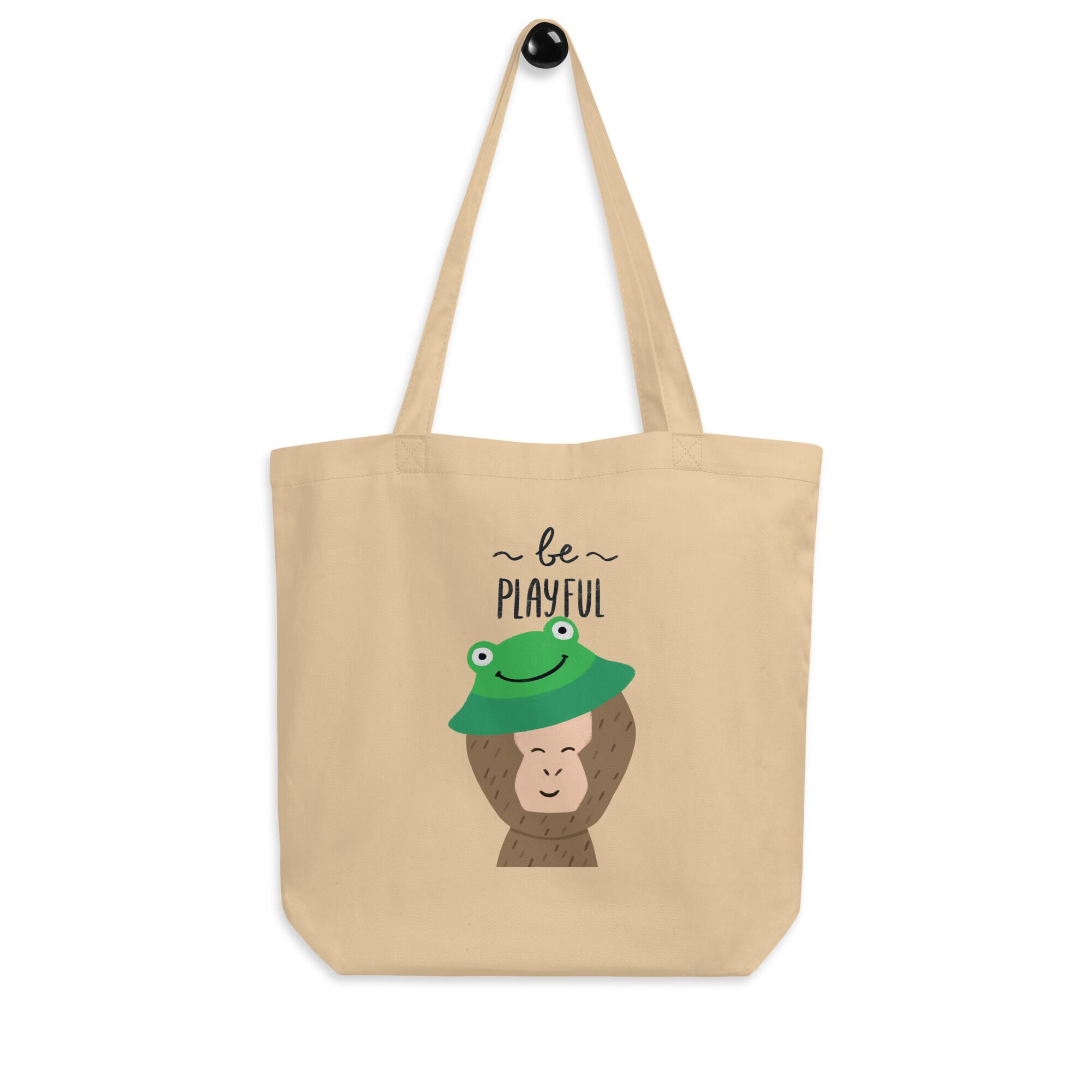 Be Playful With Monkey Eco Tote Bag