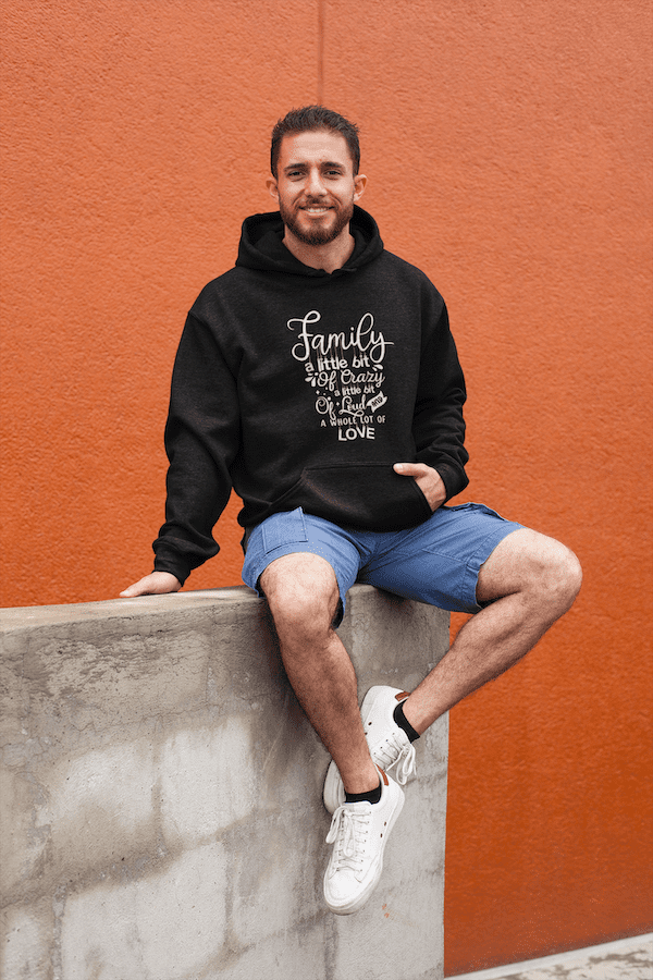 Family A Bit Crazy Unisex Hoodie