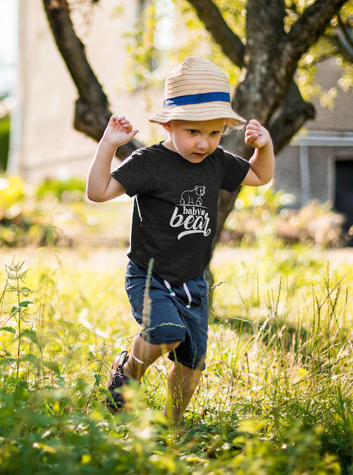 Baby Bear With Minimalist Cool Style For Baby Toddler Short Sleeve Tee - Image 5