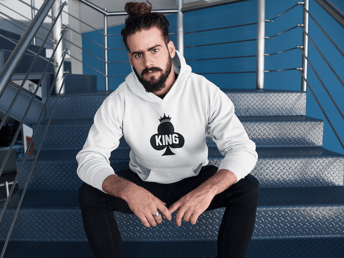 King Cool Poke Vector Unisex Hoodie