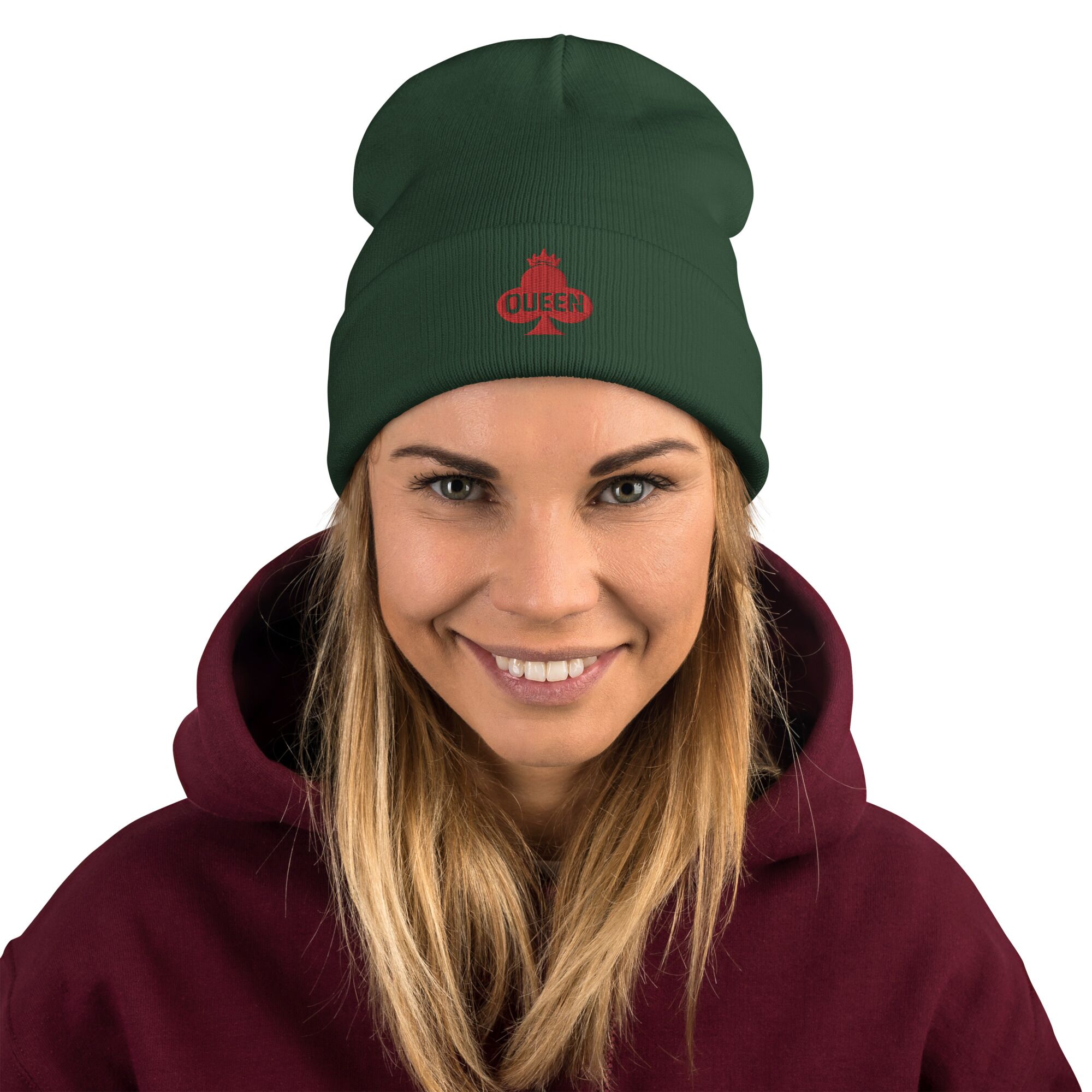 Cool QUEEN Icon Embroidered Beanie - Image 5