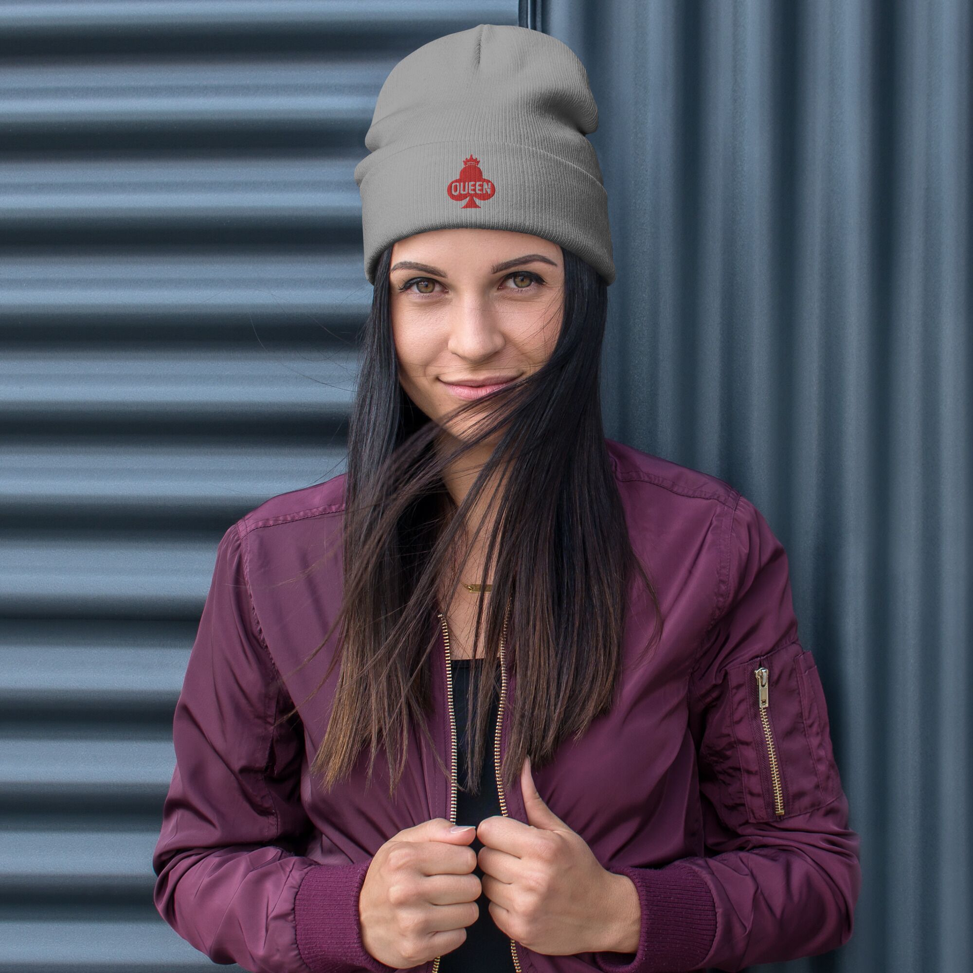 Cool QUEEN Icon Embroidered Beanie - Image 4