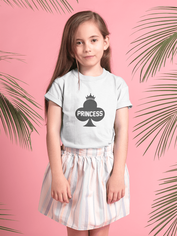 Princess Girl Minimalist Style Organic Cotton Kids T-shirt - Image 5