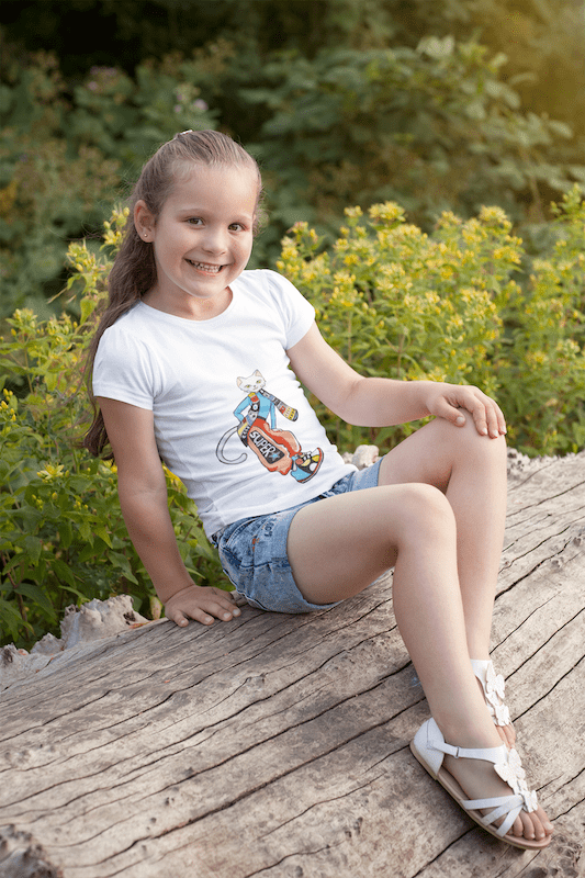 Super Сat Kids Сrew Neck T-Shirt - Image 6