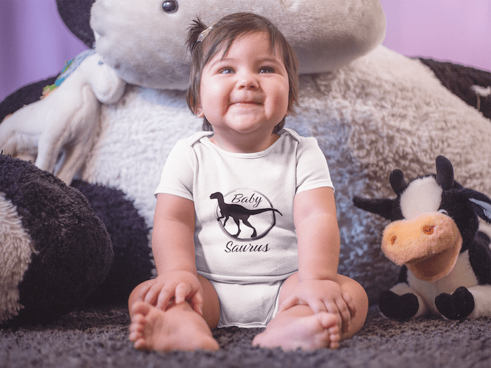 Baby Saurus Organic Cotton Baby Bodysuit - Image 5