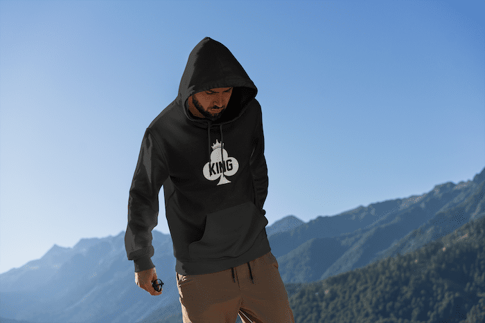 King Cool Poke Vector Unisex Hoodie - Image 6