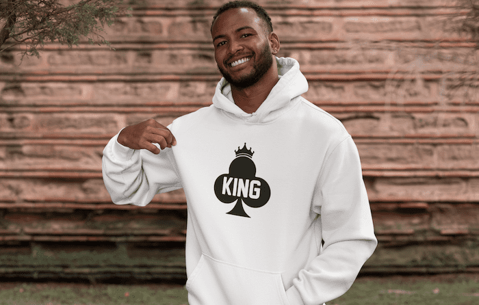 King Cool Poke Vector Unisex Hoodie - Image 3