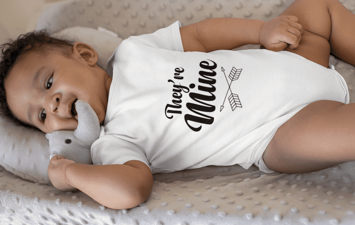 They Are Mine Organic Cotton Baby Bodysuit - Image 4