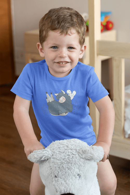 Dreamy sheep Baby short sleeve one piece