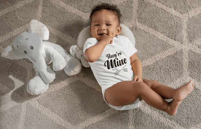 They Are Mine Organic Cotton Baby Bodysuit