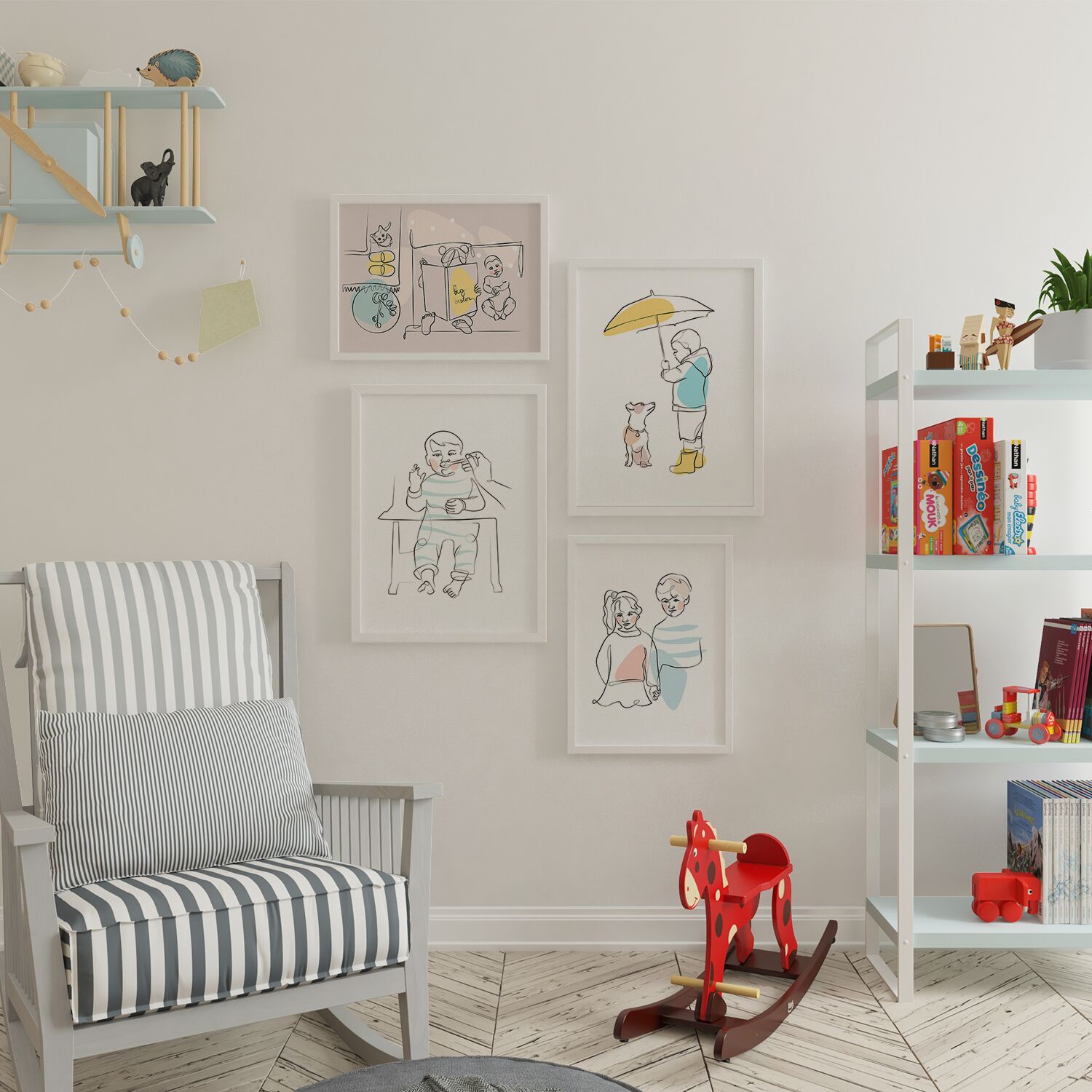 Parent Feeding a Cute Baby Poster - Image 3