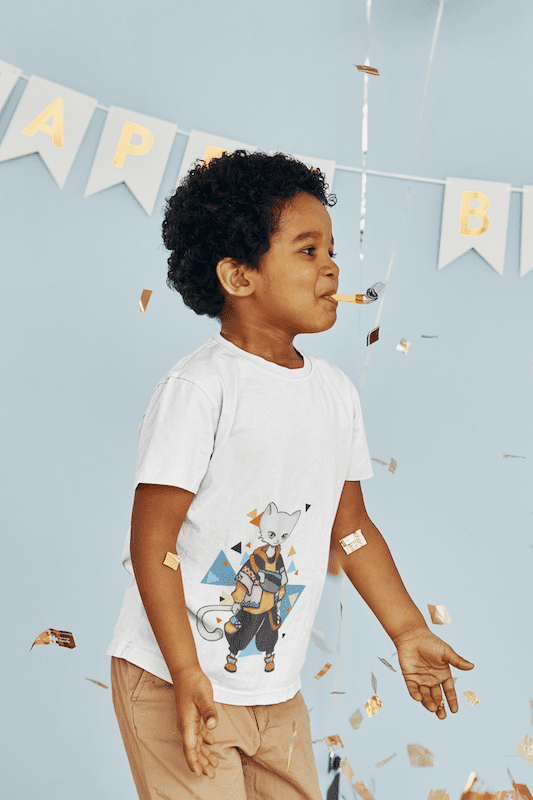 My Boy Cool Cat Kids Сrew Neck T-Shirt