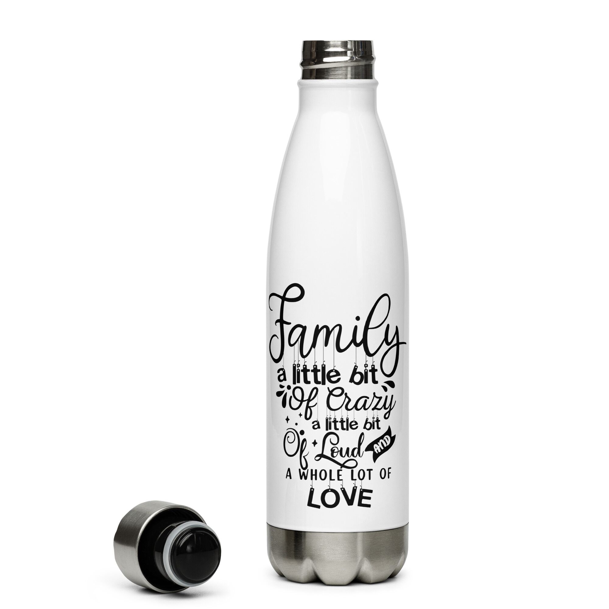Family A Lot Of Love Stainless Steel Water Bottle - Image 4