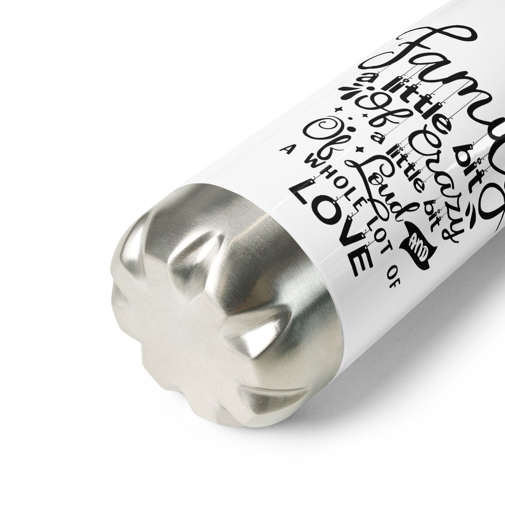 Family A Lot Of Love Stainless Steel Water Bottle - Image 6