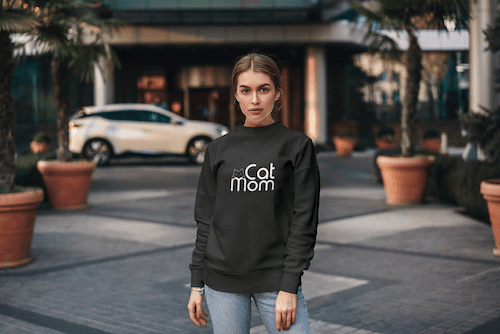 Mom Cat Unisex Sweatshirt - Image 2