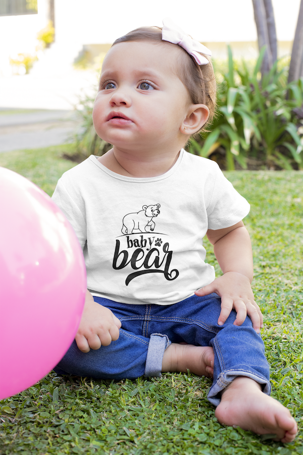 Baby Bear With Minimalist Cool Style For Baby Toddler Short Sleeve Tee - Image 2