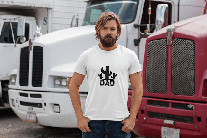 Cactus Dad Cool Design Short-Sleeve Unisex T-Shirt - Image 4