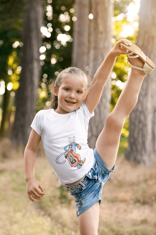 Super Сat Kids Сrew Neck T-Shirt - Image 3