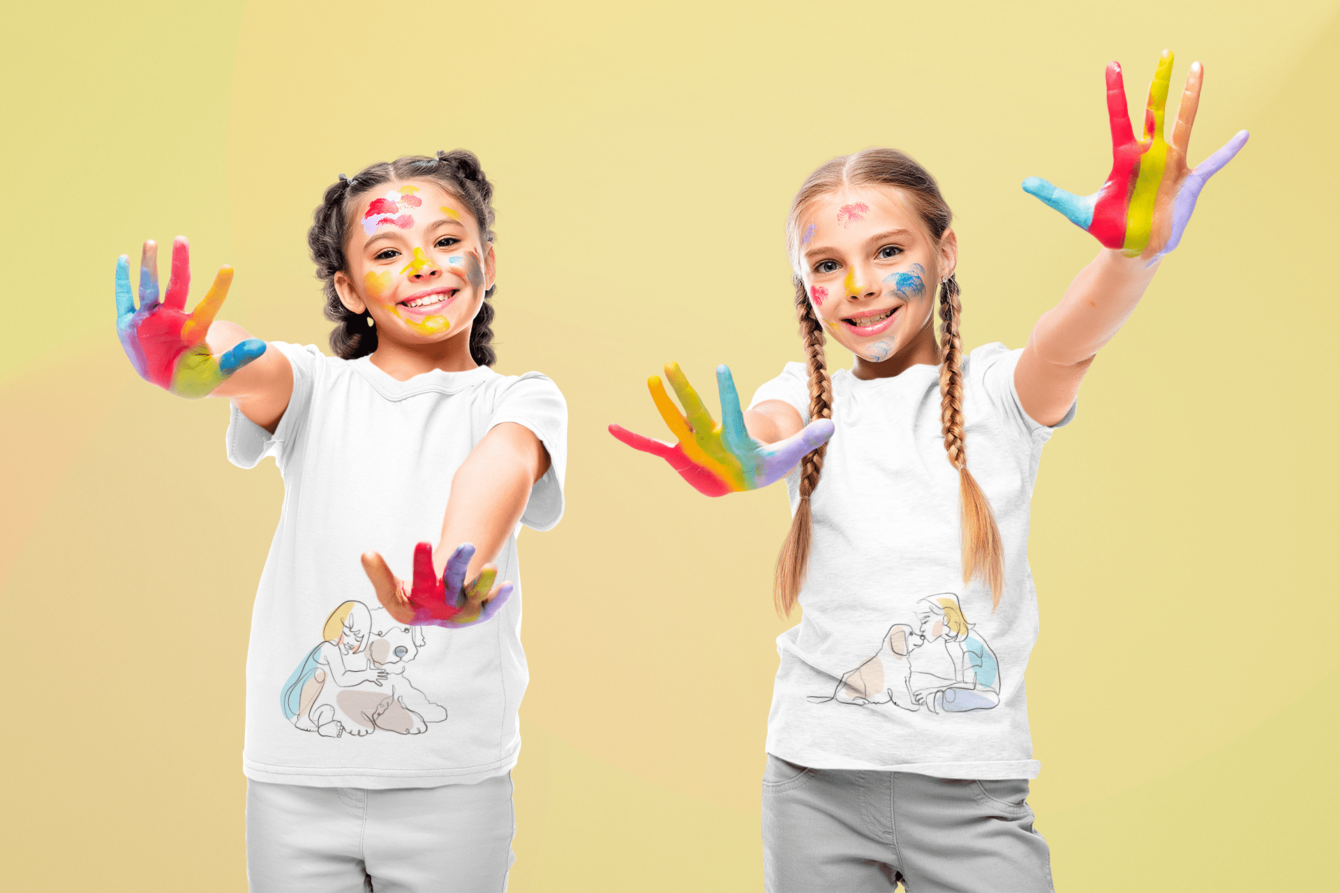 Girl And Her Best Friend Kids Crew Neck T-shirt - Image 6