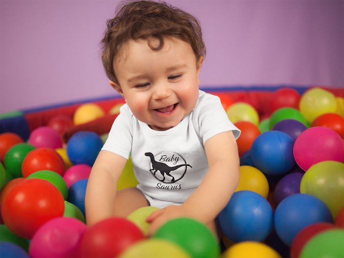 Baby Saurus Organic Cotton Baby Bodysuit - Image 3