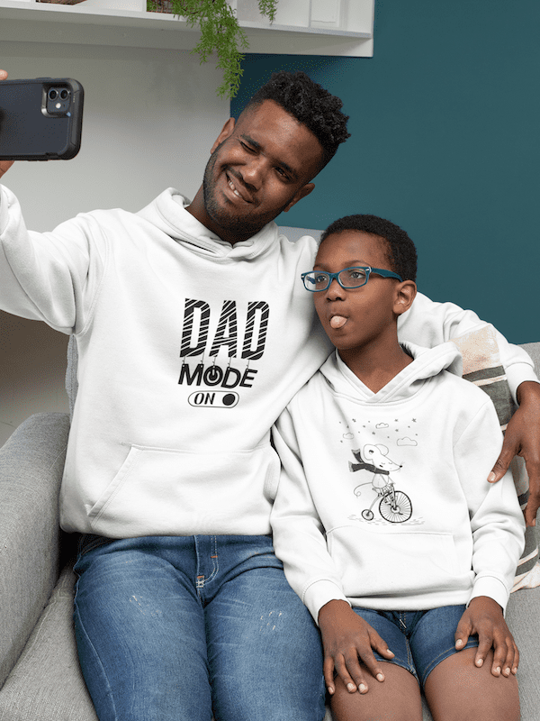 Riding Mouse Kids Fleece Hoodie - Image 3