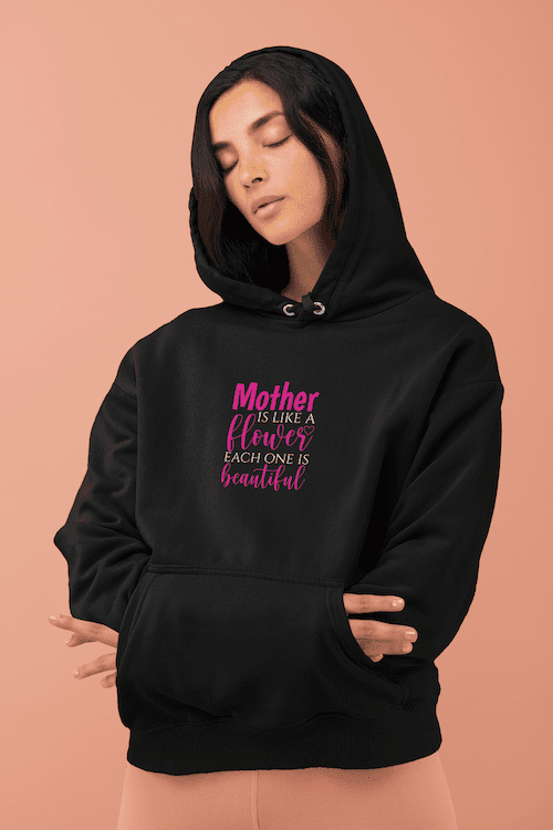 Mother Like Beautiful Flowers Unisex Hoodie - Image 5